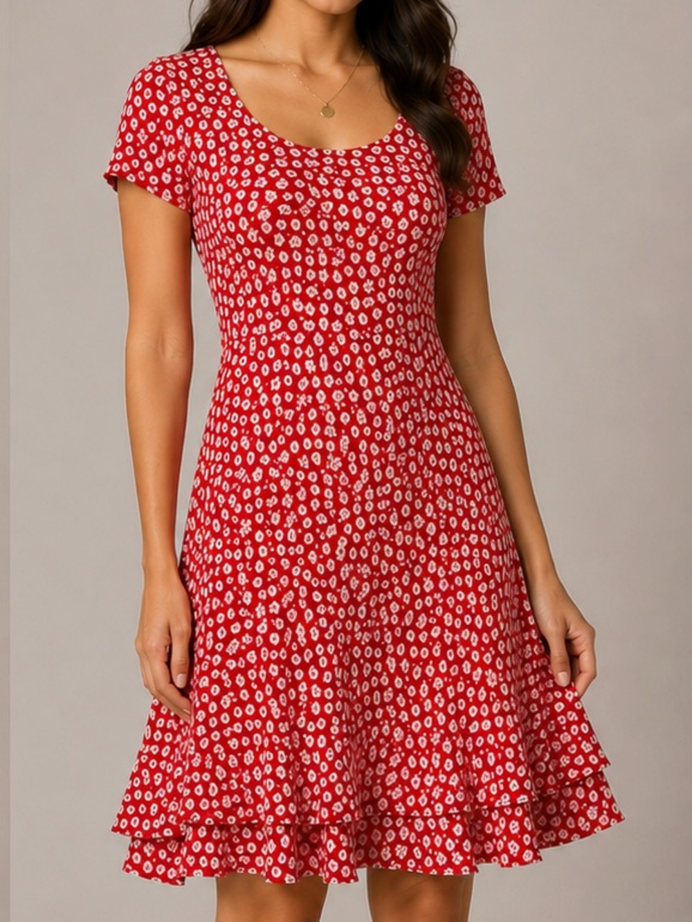 VTG Chelsea Collection Wmns Sz 8 Ditsy Floral Ruffle Hem Retro 90s
Romantic - Picture 6 of 6